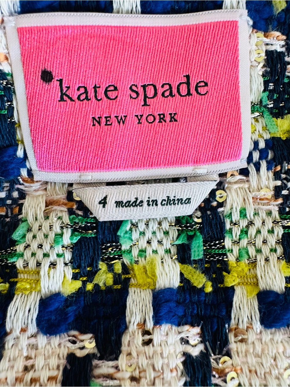 KATE SPADE Tweed Pattern Evening Jacket - Picture 9 of 13